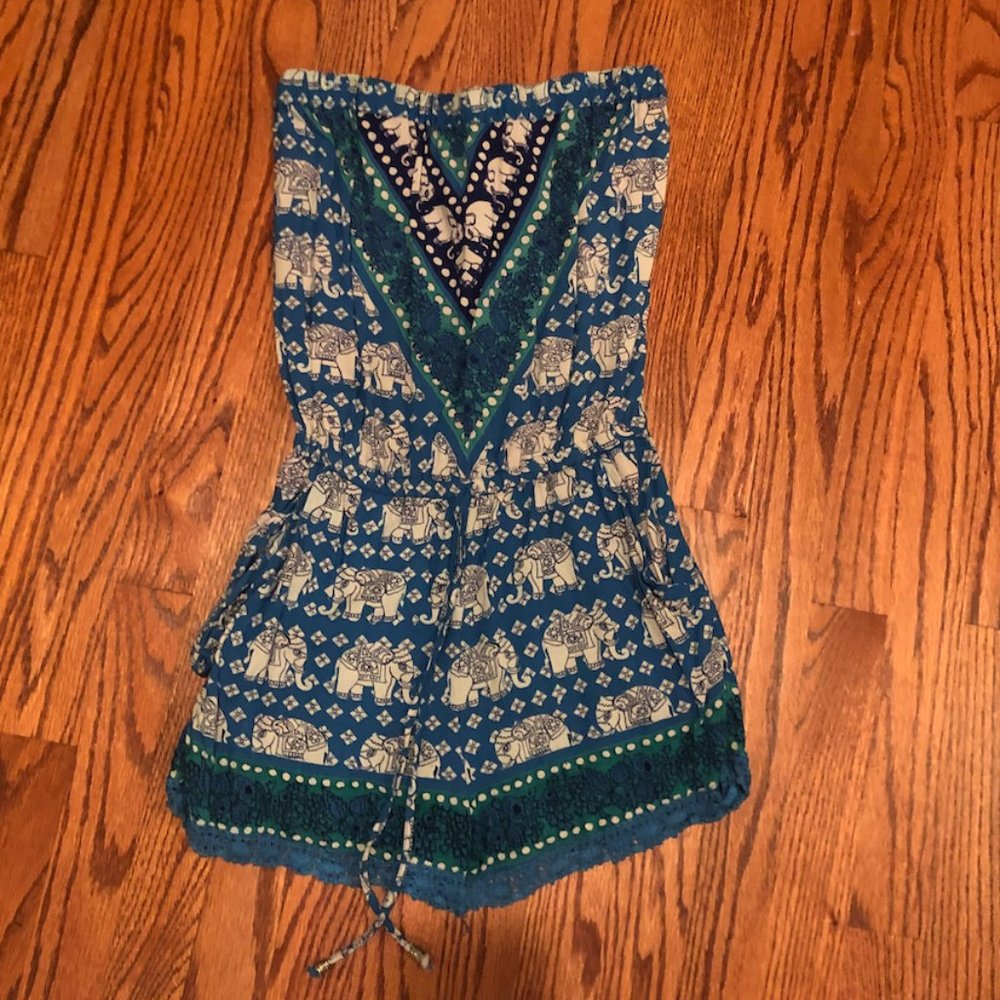 Strapless Romper
